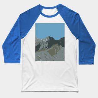 Black Cuillin on Cuillin Ridge in the Isle of Skye in Scotland WPA Art Deco Poster Baseball T-Shirt